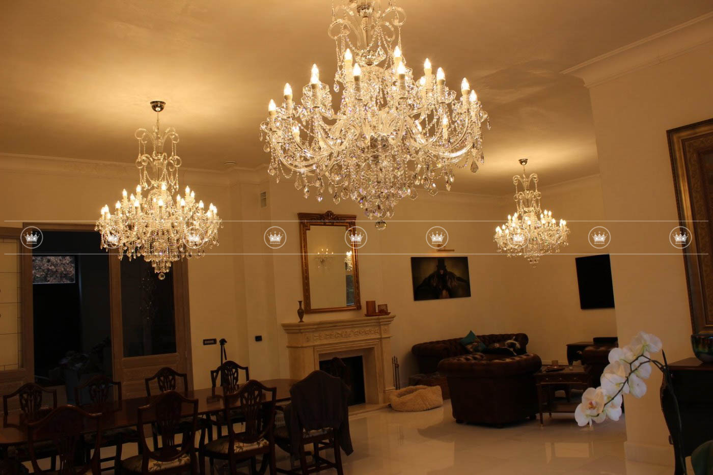 MẪU ĐÈN CHÙM PHA LÊ - ĐÈN TRANG TRÍ ĐẸP, SANG TRỌNG 2