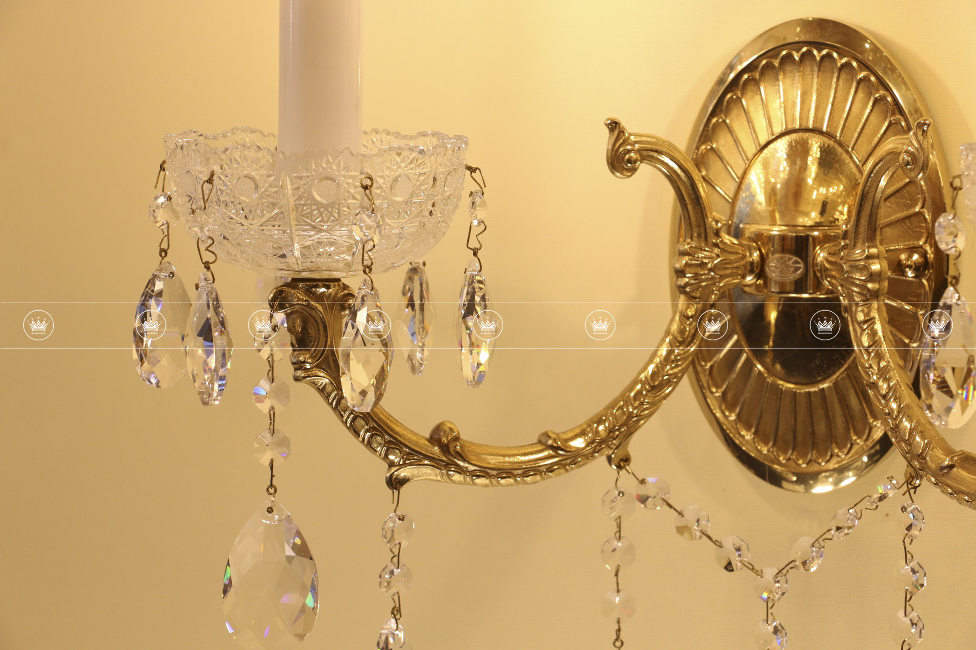 ĐÈN TƯỜNG ĐỒNG CR 0006/02/20 BRASS ANTIQUE WL 5