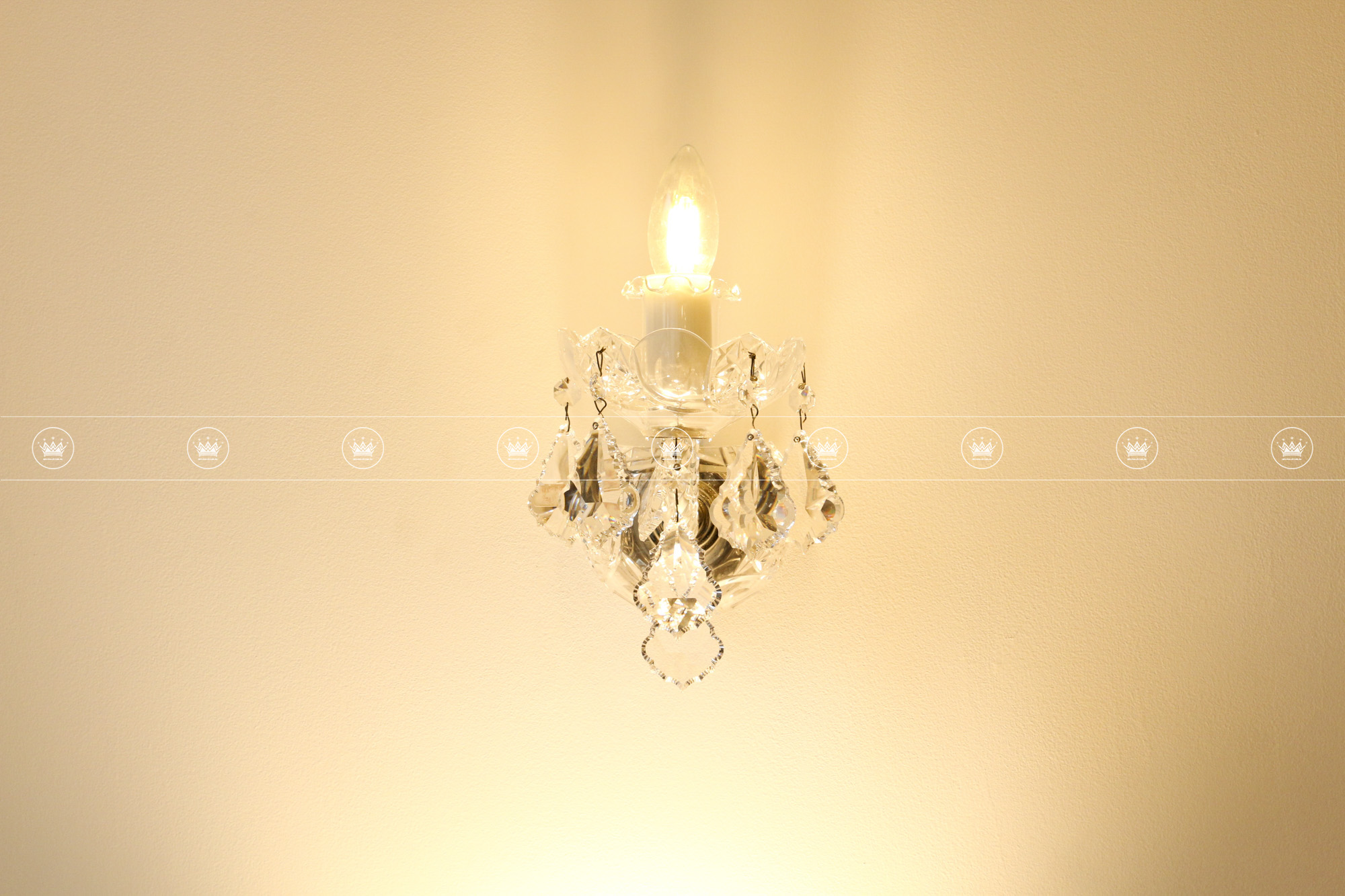 ĐÈN TƯỜNG PHA LÊ LW01 Galaxy-crystal SES 1