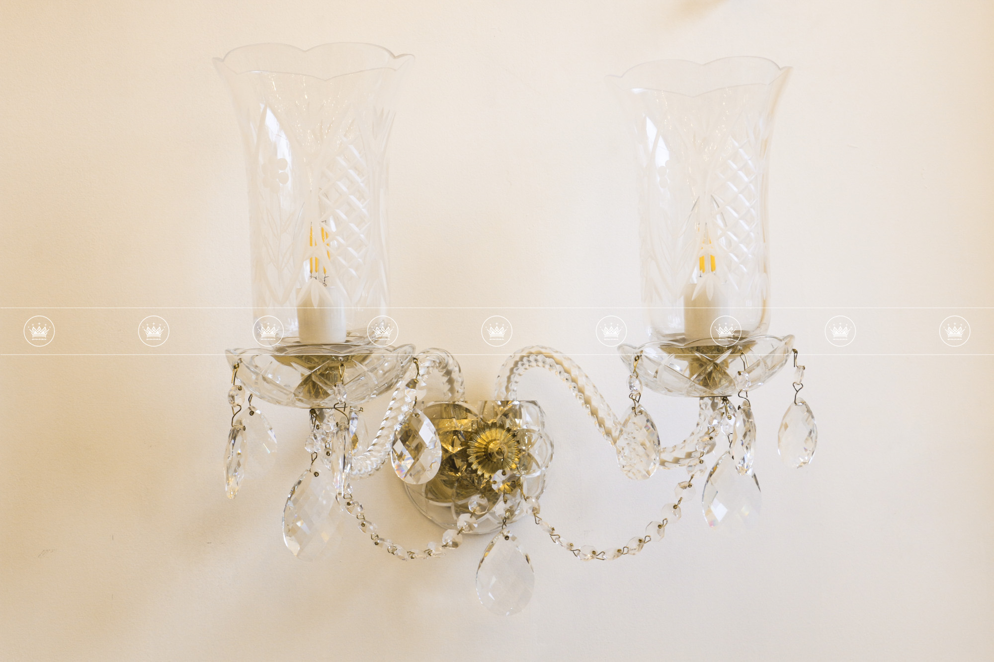 ĐÈN TƯỜNG PHA LÊ LW02 Crystal-DT 2