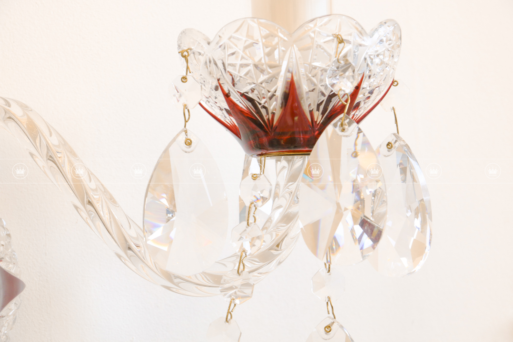 ĐÈN TƯỜNG PHA LÊ RED BLOSSOM N2  5