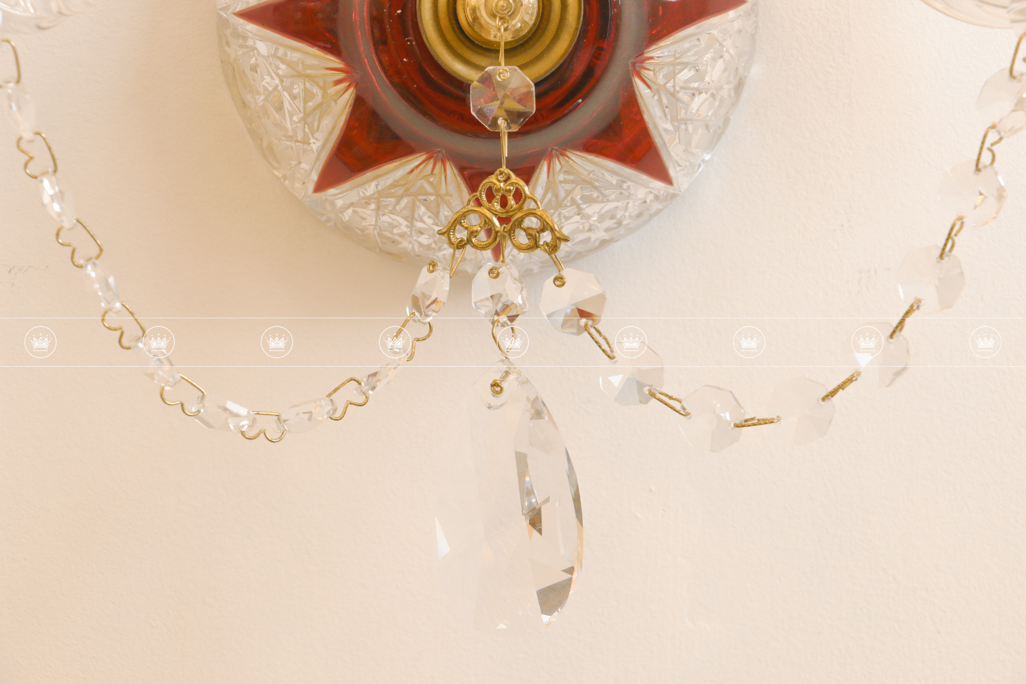 ĐÈN TƯỜNG PHA LÊ RED BLOSSOM N2  6