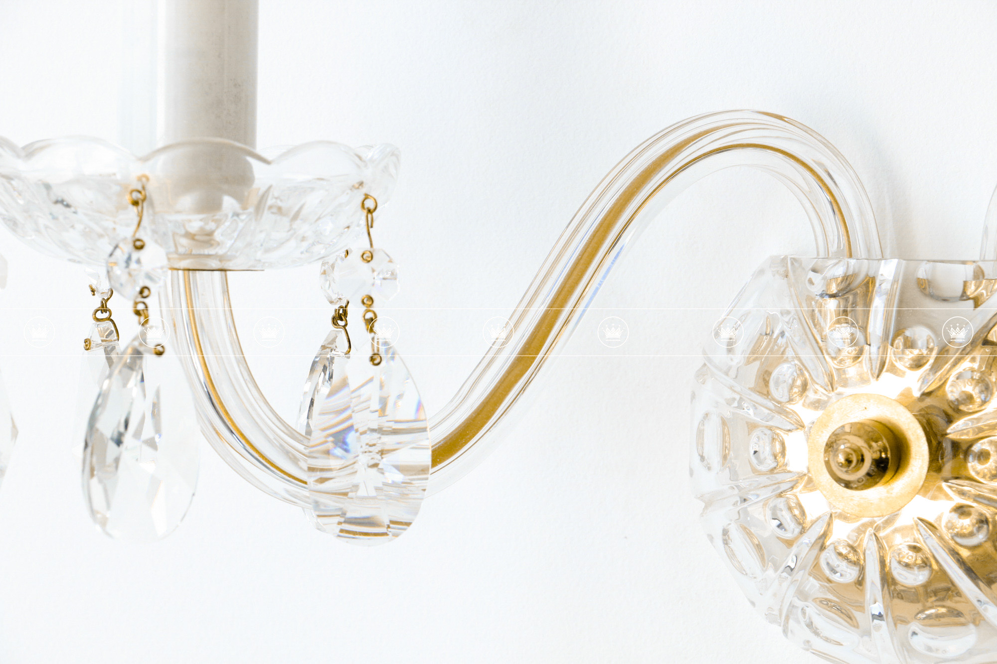 ĐÈN TƯỜNG PHA LÊ Brilliant 2 Gold 3