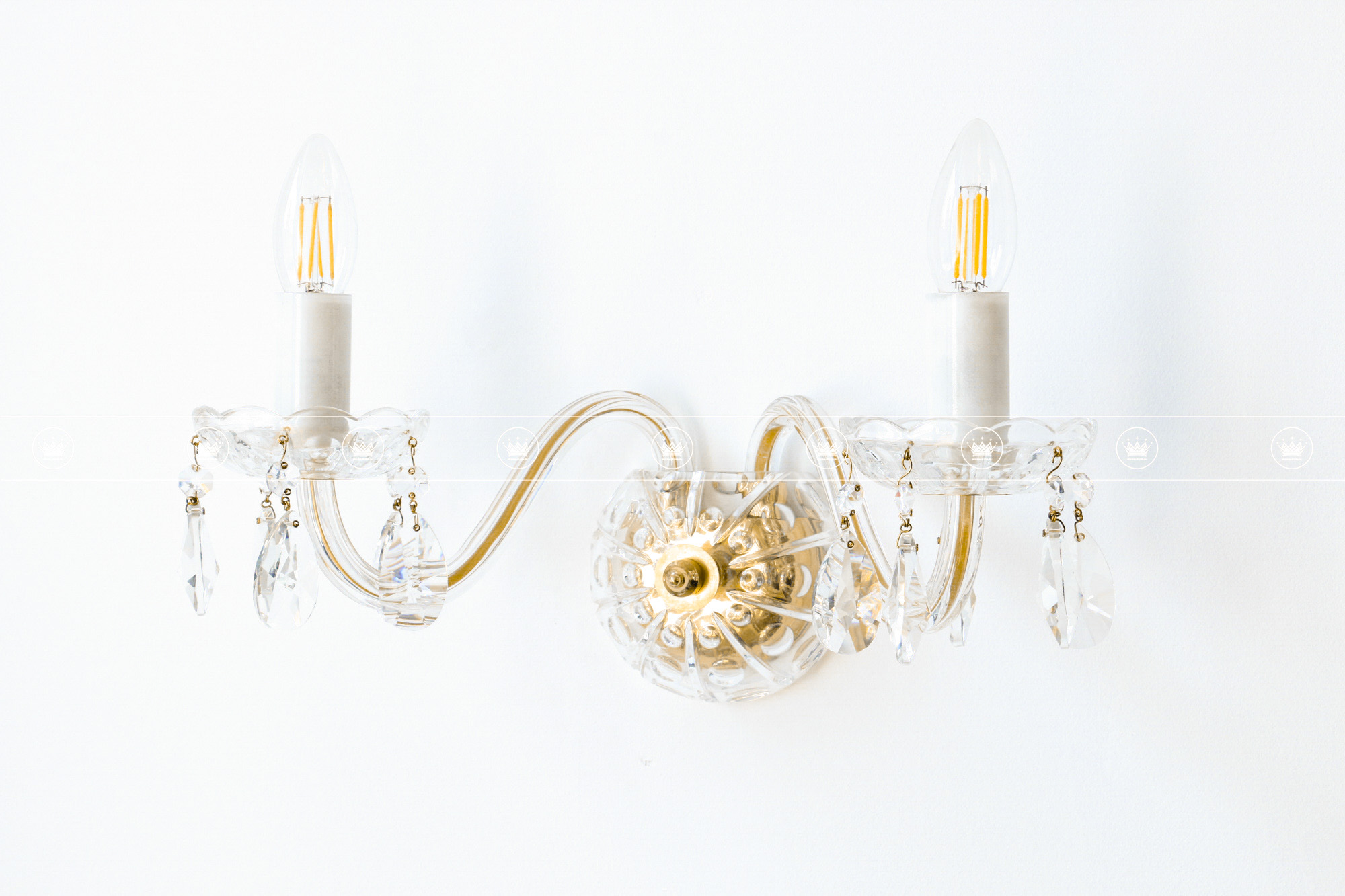ĐÈN TƯỜNG PHA LÊ Brilliant 2 Gold 5
