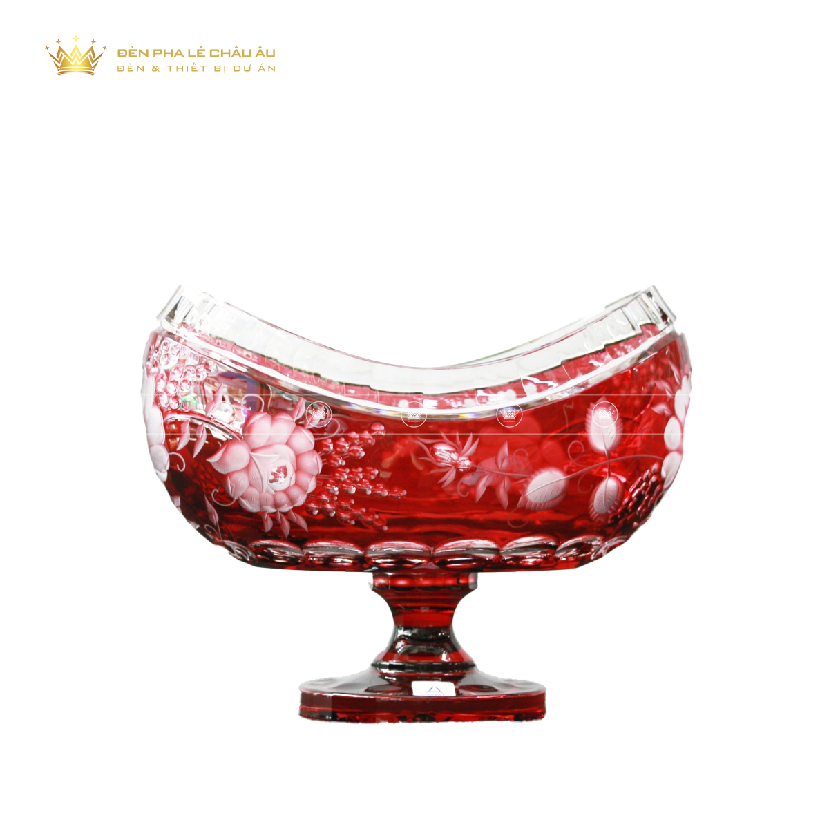ĐĨA QUẢ PHA LÊ MÀU PRIMEROSE ĐỎ 1420-26 
