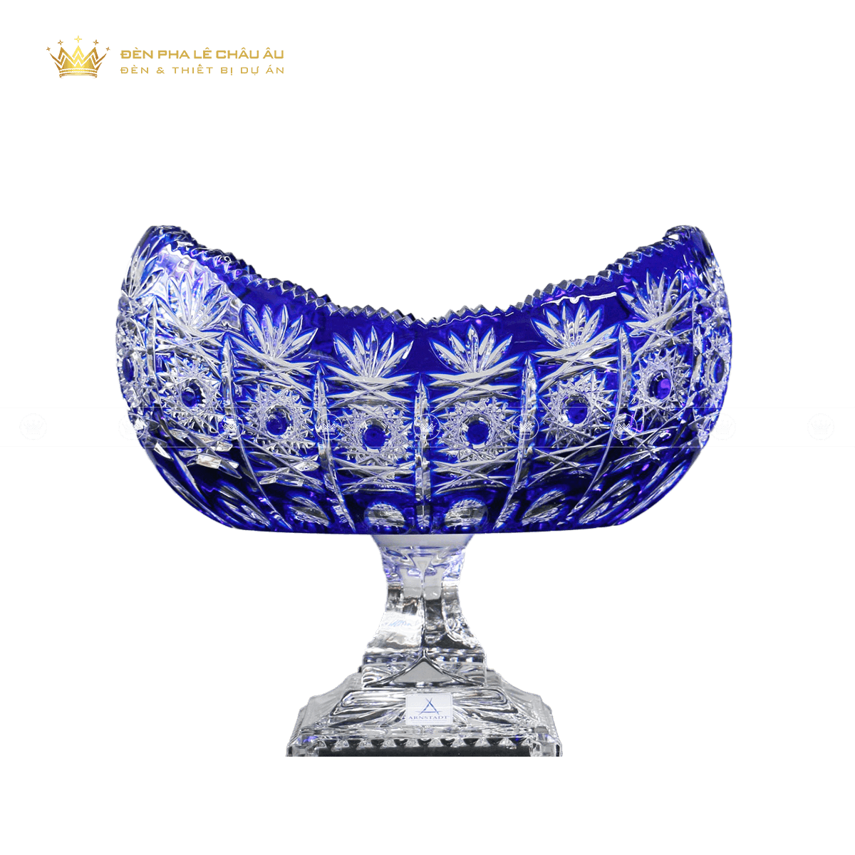 ĐĨA QUẢ PHA LÊ MÀU  DRESDEN XANH DƯƠNG 1420-26 