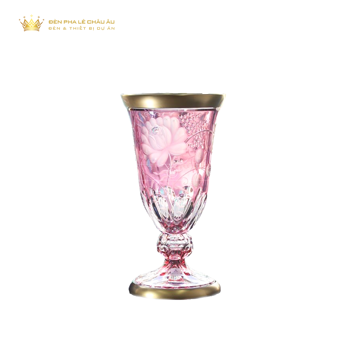 BÌNH HOA PHA LÊ MÀU PRIMEROSE GOLD HỒNG 8850-40 