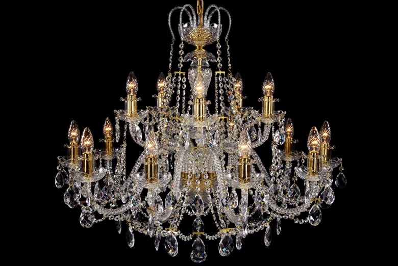 ĐÈN CHÙM PHA LÊ LC15 Crystal-KG 