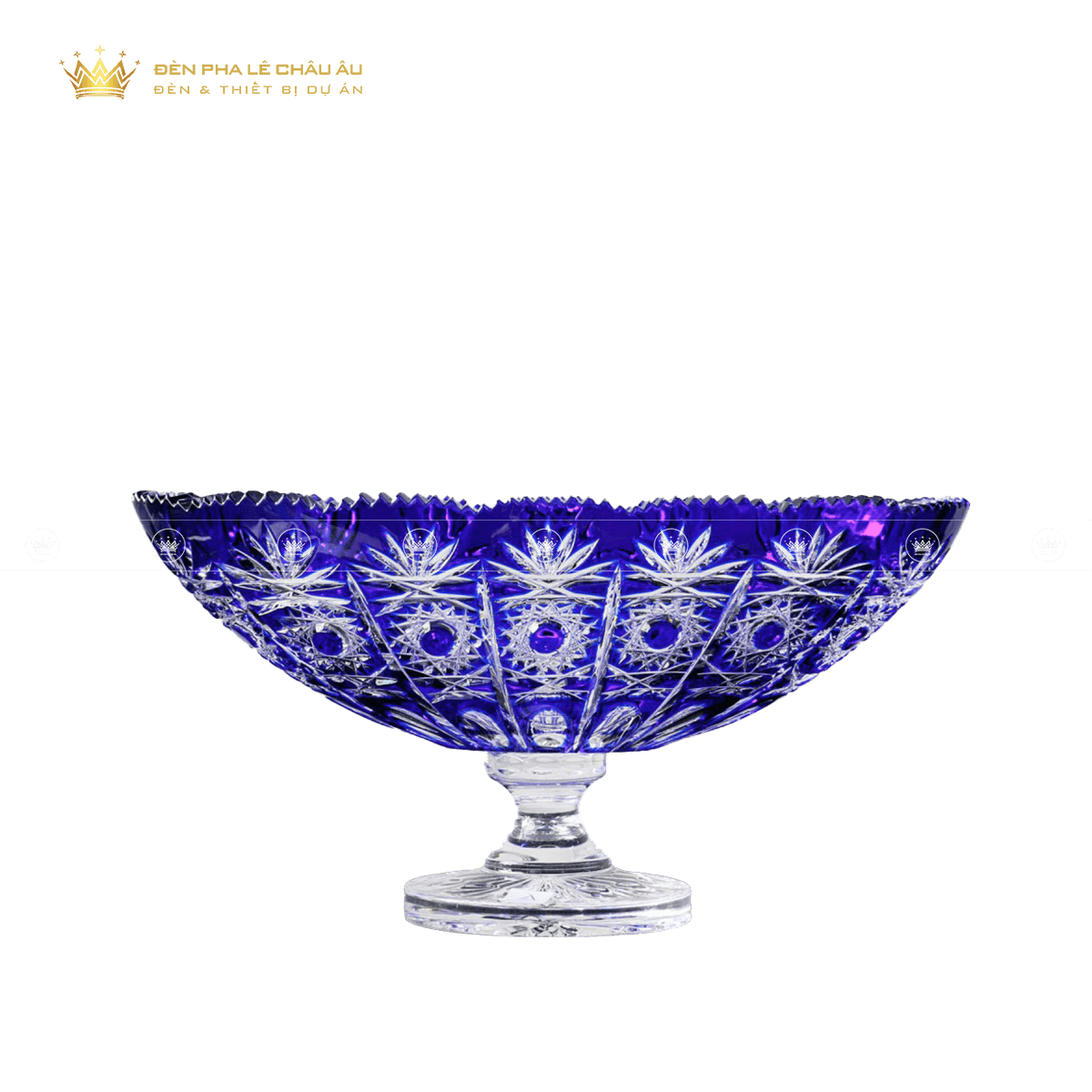 ĐĨA QUẢ PHA LÊ MÀU  DRESDEN XANH DƯƠNG 6111-40 