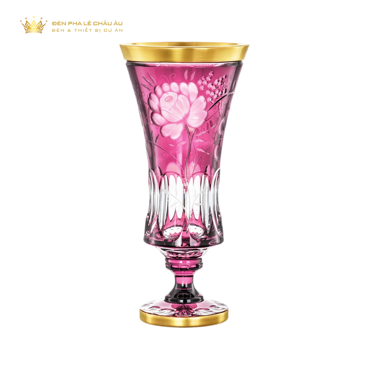 BÌNH HOA PHA LÊ MÀU PRIMEROSE GOLD HỒNG 2050-43 