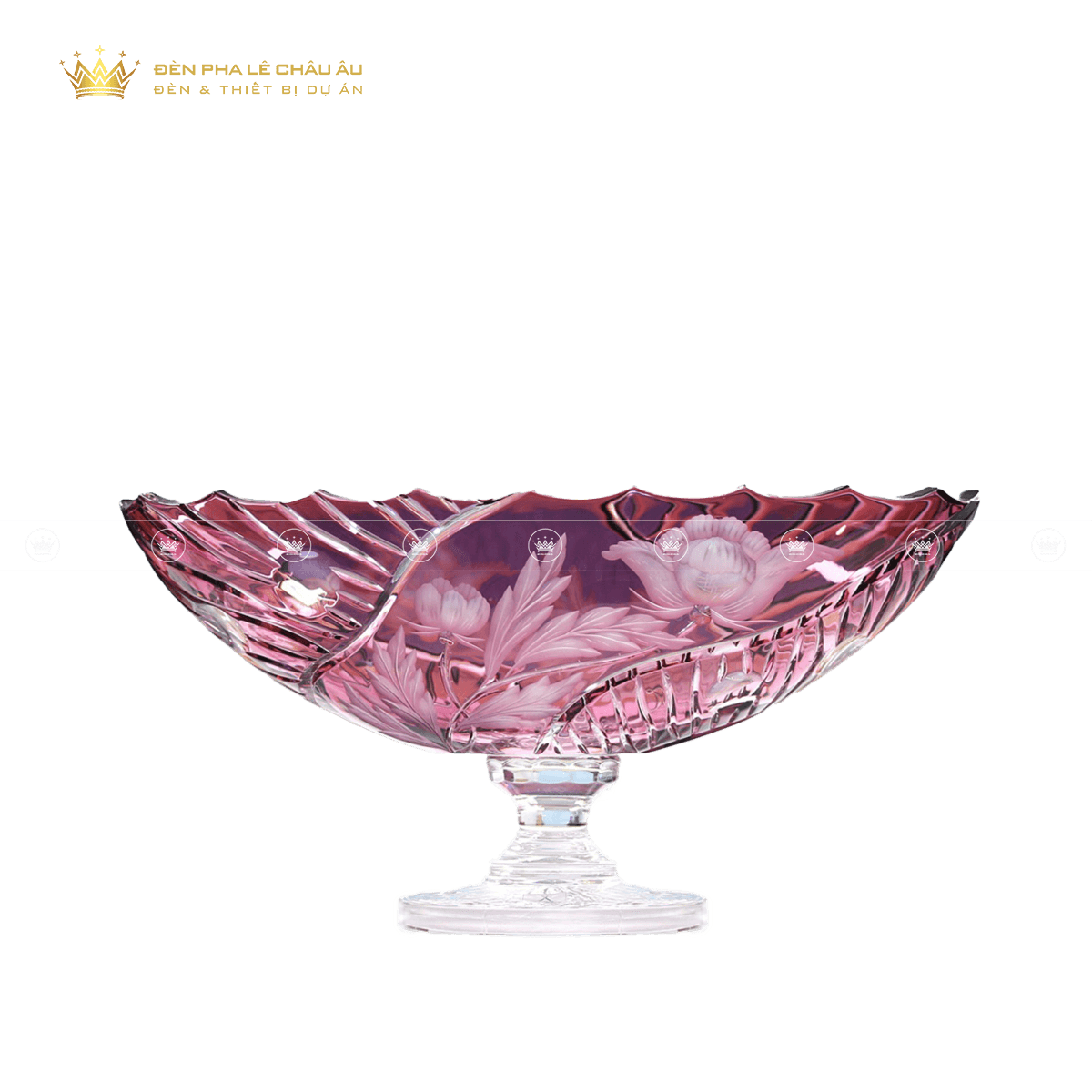 ĐĨA QUẢ PHA LÊ MÀU RED POPPY HỒNG 6111-40 