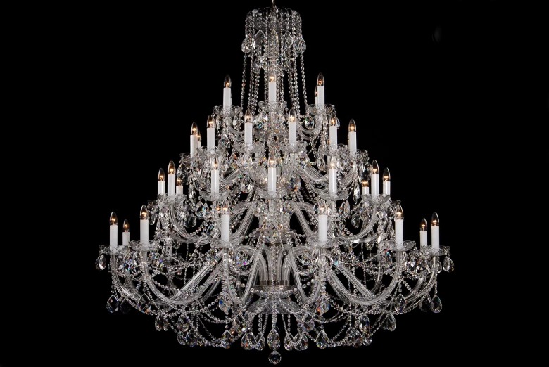 ĐÈN CHÙM PHA LÊ LC42 Crystal-XLS Swarovski 