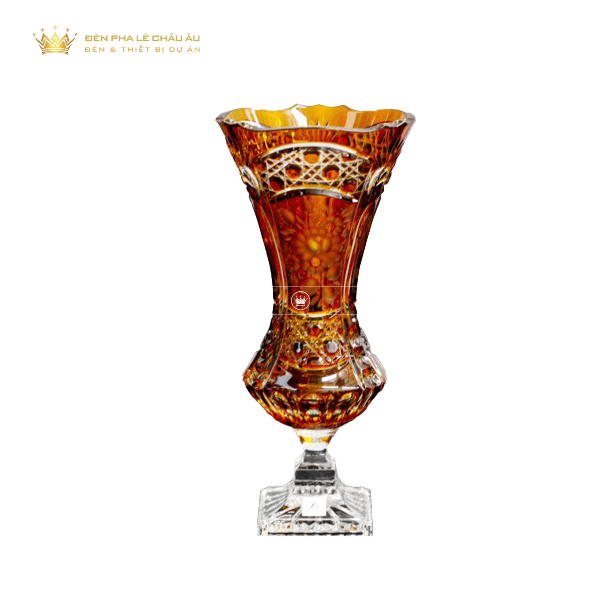 BÌNH HOA PHA LÊ MÀU LUXURY TRÀ 2501-34 