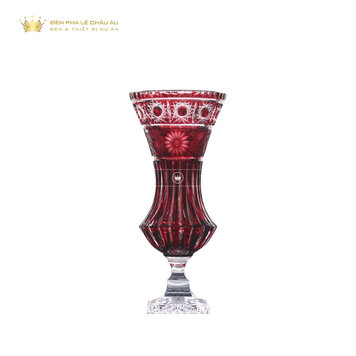 BÌNH HOA PHA LÊ MÀU MADLEIN ĐỎ 2501-34 