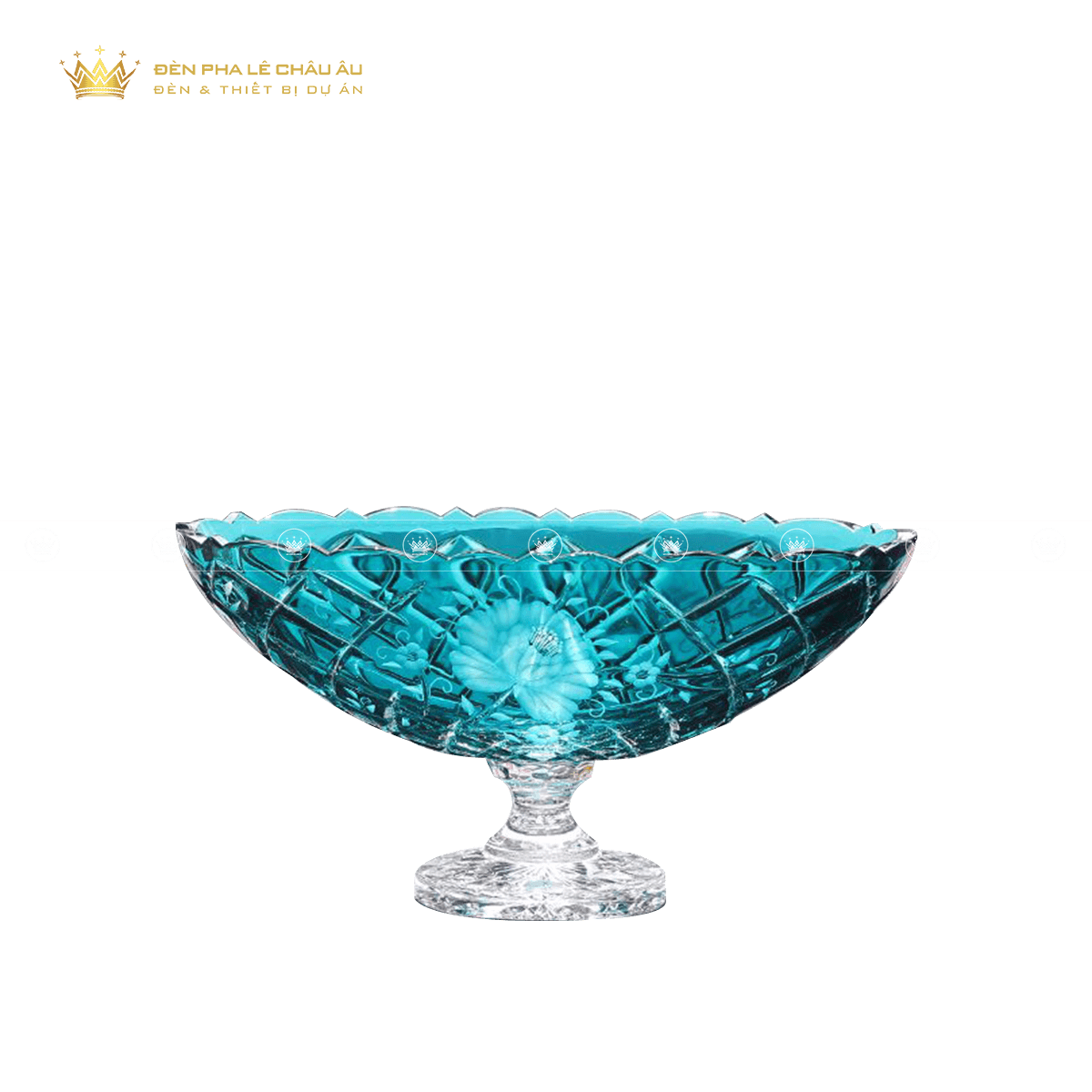 ĐĨA QUẢ PHA LÊ MÀU SUNROSE XANH AZUR 6111-40 