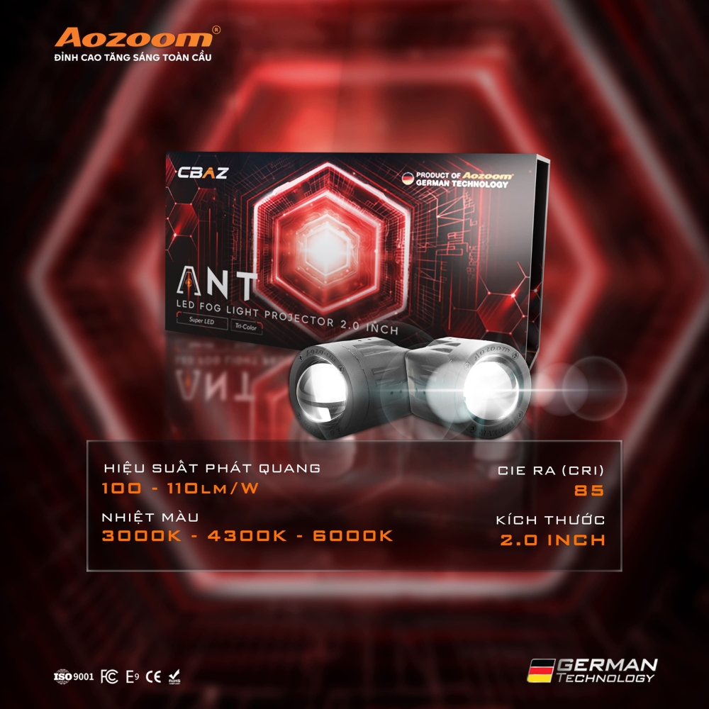 Bi Gầm Ô Tô Led Ant Fog Light 2.0 Inch - Aozoom 2