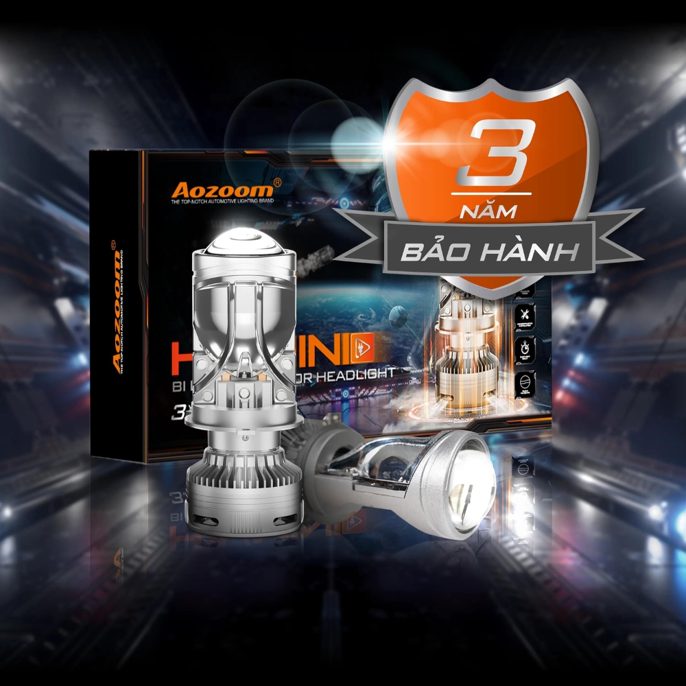 Bóng Led H4 Ô Tô - Led Mini H4 - Aozoom 2