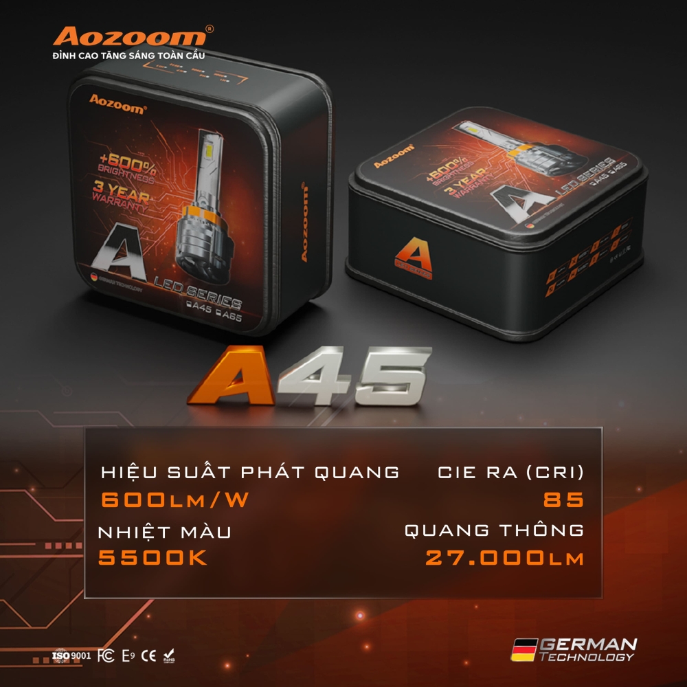 Bóng Led Xe Ô Tô A45 - Aozoom 2