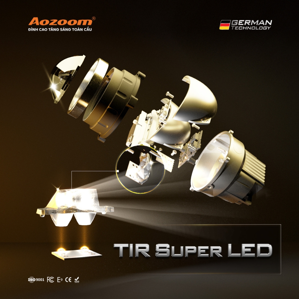 Đèn Bi Gầm Led Wasp Fog Light 3.0 Inch - Aozoom 2