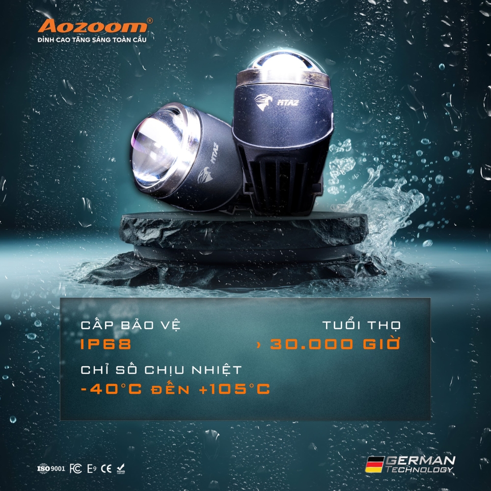 Đèn Bi Gầm Ô Tô Led Eagle Fog Light - Aozoom 4