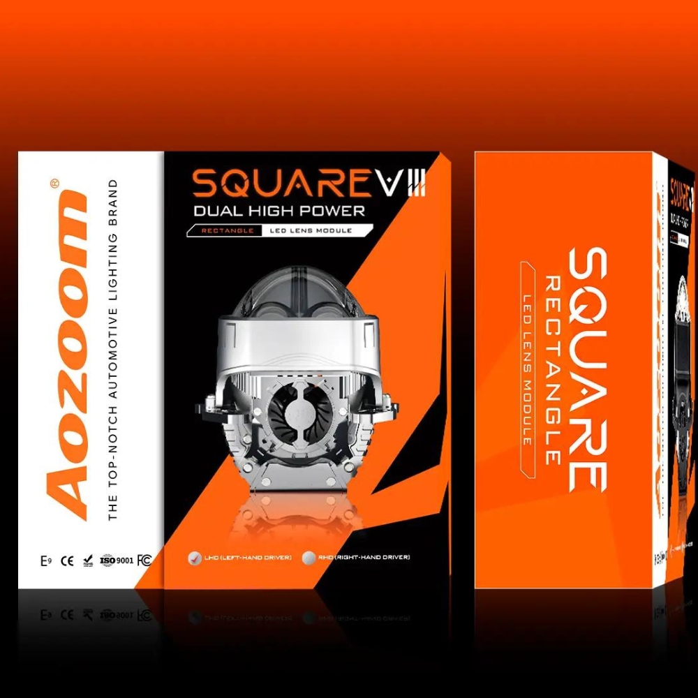 Đèn Pha Bi Led Ô Tô Square V3 - Aozoom 