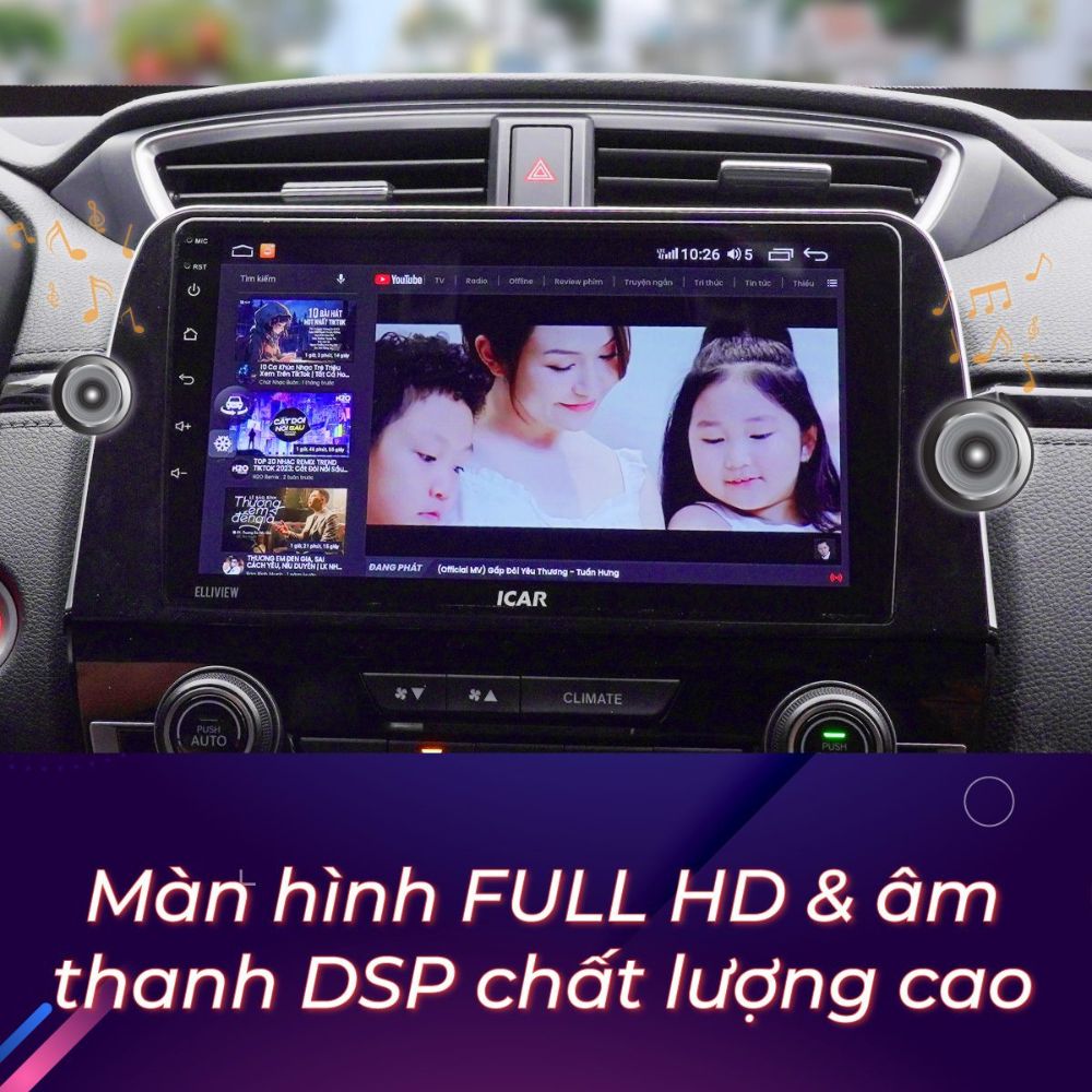 Màn Hình Android Xe Ô Tô Liền Cam 360 Elliview S5 Basic 5