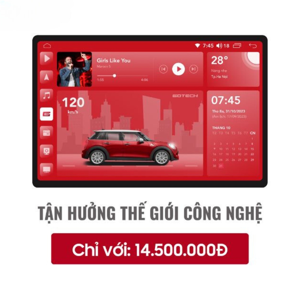 Màn Hình Ô Tô Thông Minh Gt13I 1