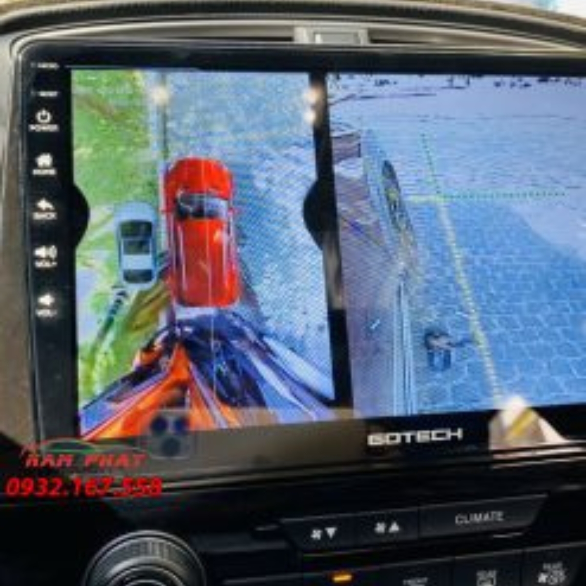 Màn Hình Tích Hợp Camera 360 Gotech Gt10 Cho Honda Crv 4